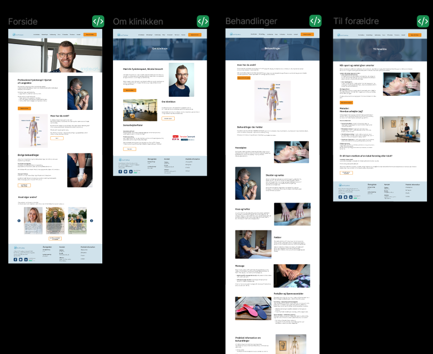 Mockup fra desktop Grocott-løsningen i Figma